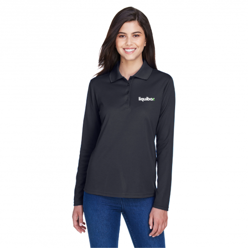 Core 365 Ladies' Pinnacle Performance Long-Sleeve Piqué Polo - Image 2