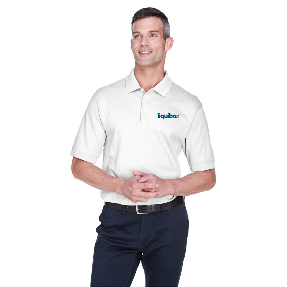 Devon & Jones Men's Solid Perfect Pima Interlock Polo