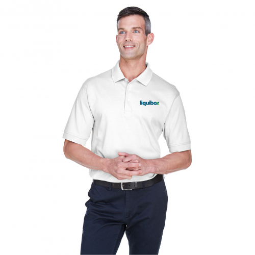 Devon & Jones Men's Solid Perfect Pima Interlock Polo