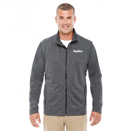 Devon & Jones Men's Fairfield Herringbone Full-Zip Jacket