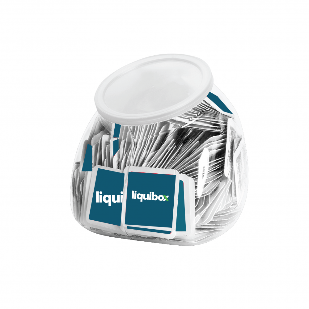 94 oz. Single Use Sanitizer Tub Display (Includes 500 Labeled Packets)