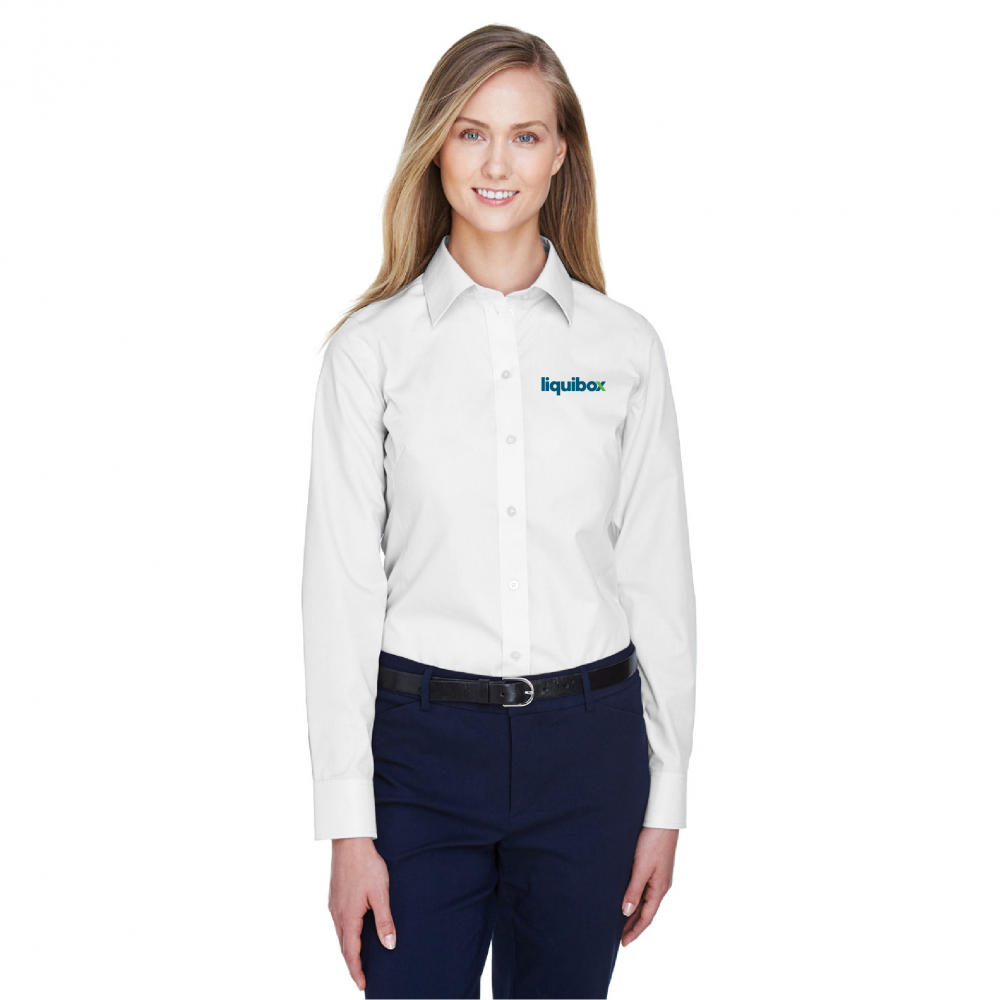 Devon & Jones Ladies' Crown Woven Collection™ Solid Broadcloth