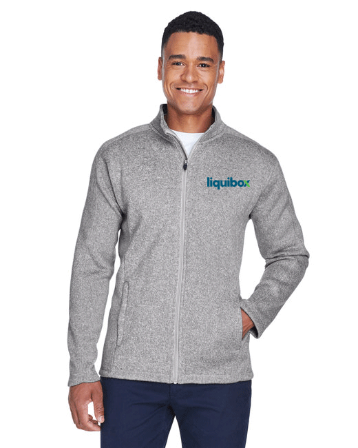 Devon & Jones Men's Bristol Full-Zip Sweater Fleece Jacket